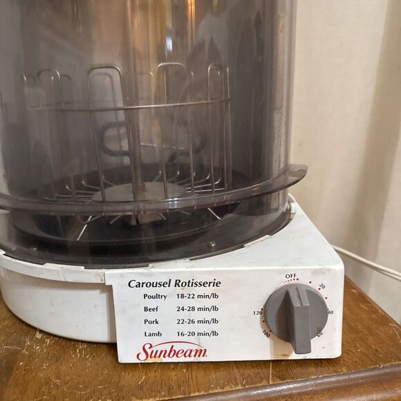Oster Carousel Rotisserie Oven ER-100 Chicken Beef Pork - Sunbeam Tested Works - Picture 2 of 6